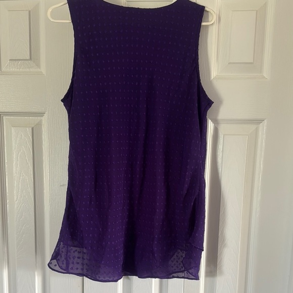 Denver Hayes Purple Sleeveless Tank Top - Picture 3 of 4